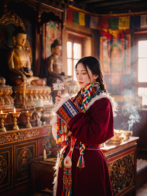 woman, portrait, fashion, girl, tibetan, face