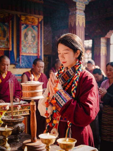 woman, portrait, fashion, girl, tibetan