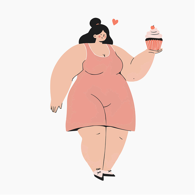 Free bodypositive selflove plus vector