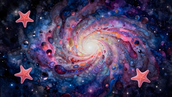 Free Starfish Galaxy illustration and picture
