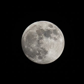 月, 夜, 宇宙, 天文学, 自然, クレーター, 満月, 光, 夜空