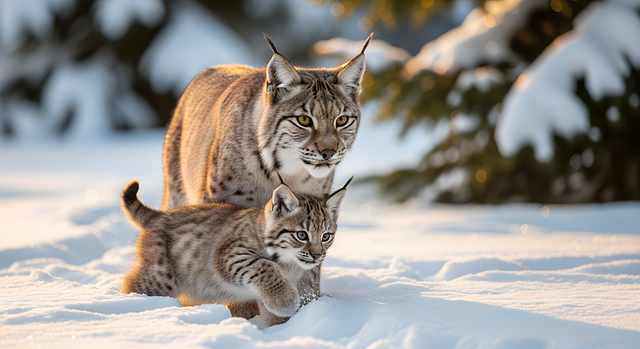 Free lynx animal nature illustration