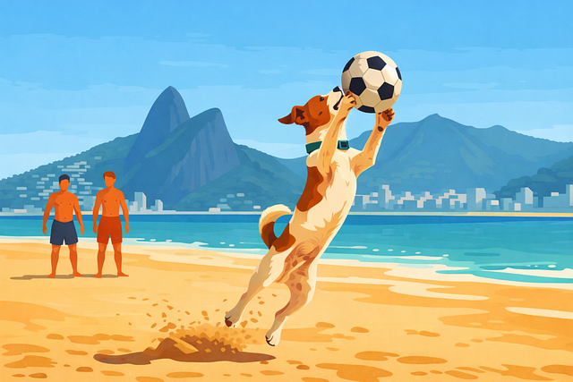 Free dog puppy beach vector