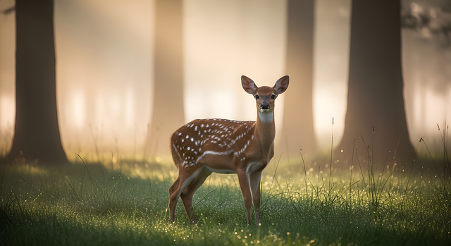 Free deer fawn nature illustration