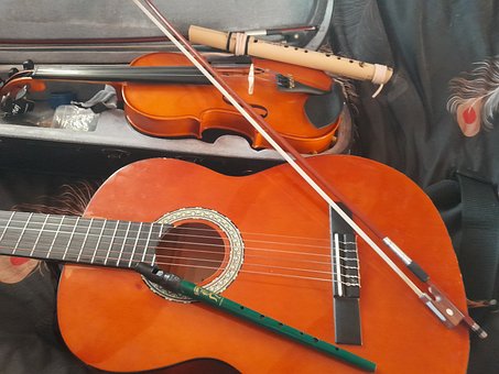 Violão, Violino, Flauta, Arco, Música