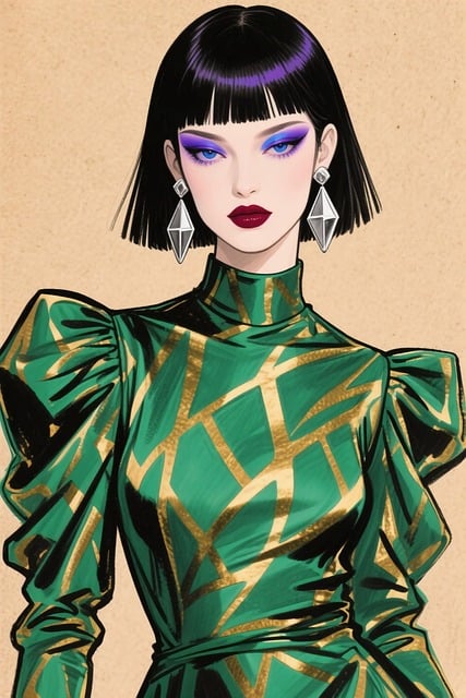 Free fashion portrait woman illustration