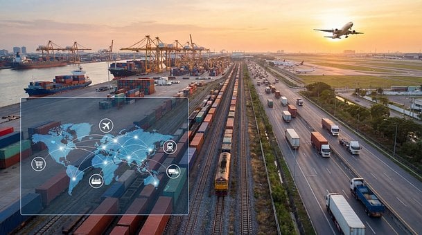 Logistiek, Terminal, Verzending, Vervoer