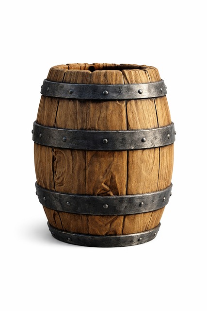 Free wooden medival barrel illustration