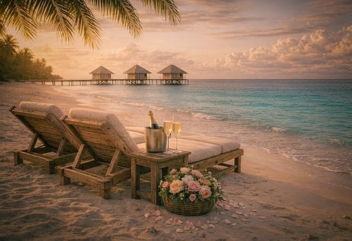 Free Beach Palm Trees photo and picture
