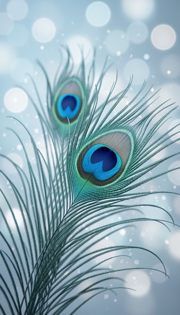 Free feather nature blue illustration