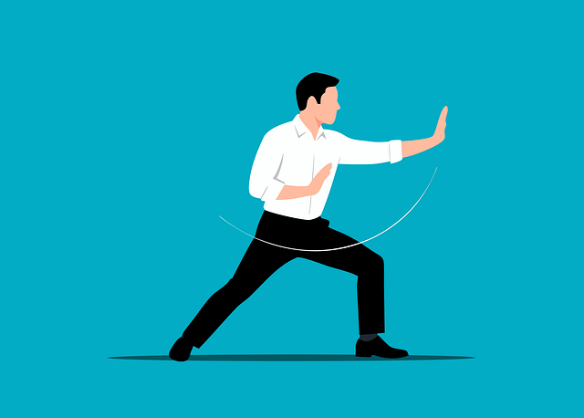 Free tai chi martial arts self defense illustration