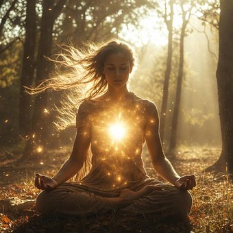 Free Meditation Forest Light illustration and picture