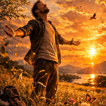 Free Sunset Nature illustration and picture