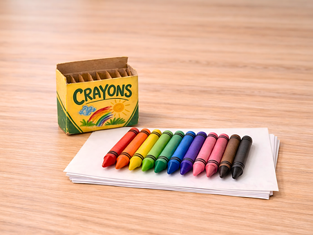 Free Crayons Colorful Crayons illustration and picture