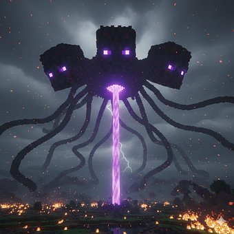 Free Minecraft Minecraft Wither Storm illustration and picture