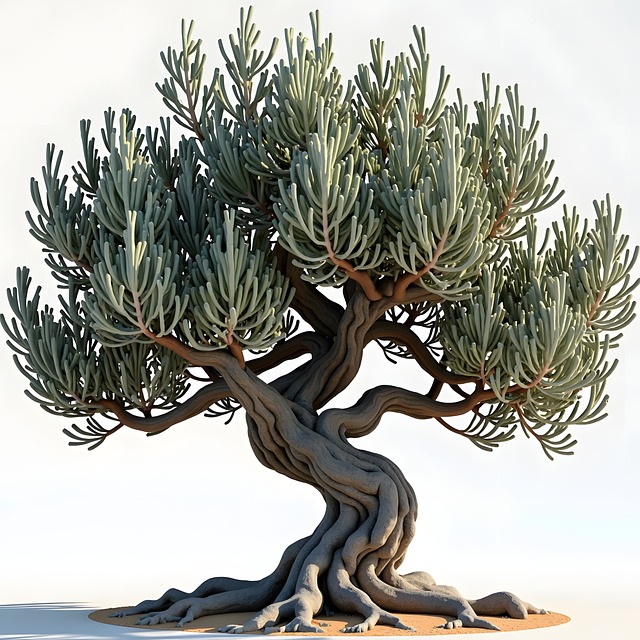 Free bonsai tree botanical decoration zen garden illustration