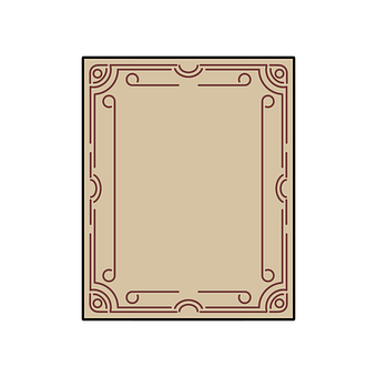 Karte, Spiel, Klassisch, Rand, Ornament