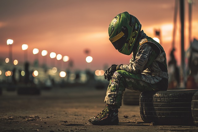 Free go-karts karting kart driver illustration