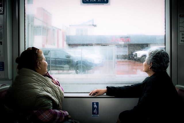 Free Train Elderly People photo and picture