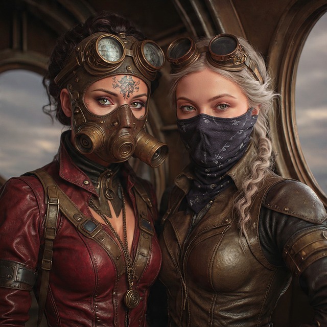 Free Steampunk Zeppelin illustration and picture