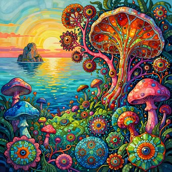 Free Fantasy Psychedelic illustration and picture