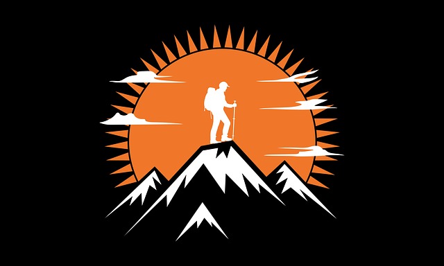 Free Silhouette Hiker vector and picture