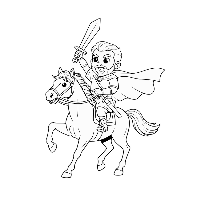 Free acient britain historic line art illustration