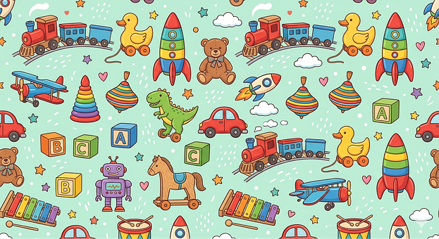 Free Toy Rocket illustration and picture