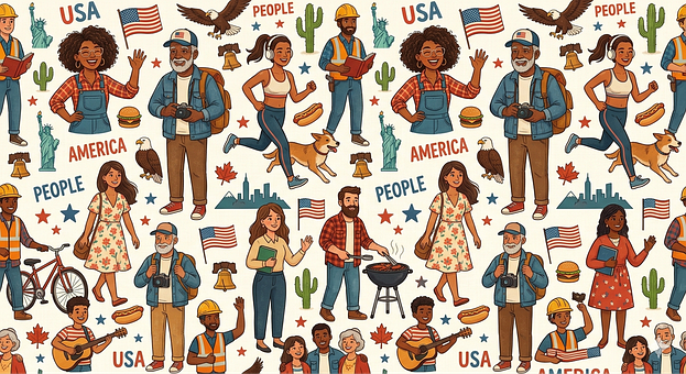 Free Pattern Usa illustration and picture