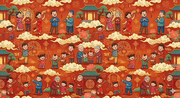 Free Traditional Chinese New Year illustration and picture