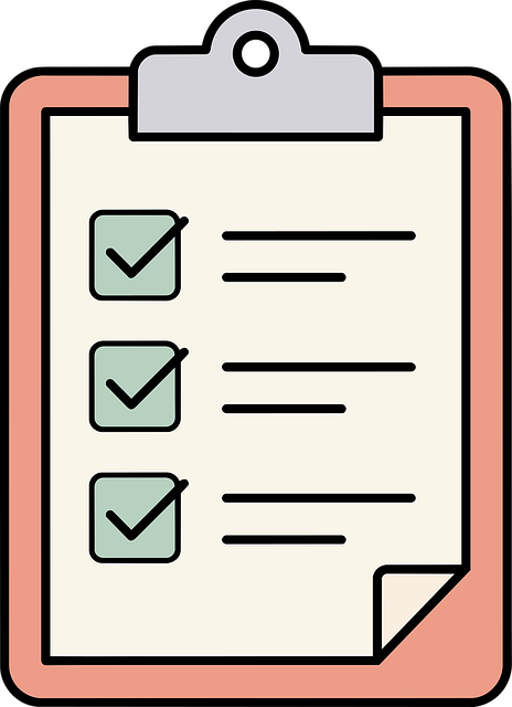 Free checklist list listing vector