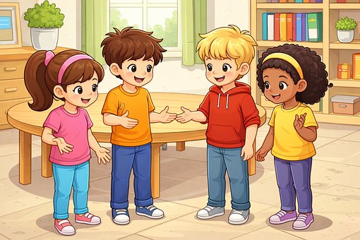 Free Friends Children illustration and picture