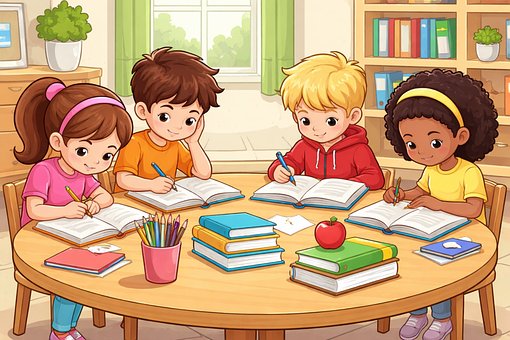 Free Children Learning illustration and picture