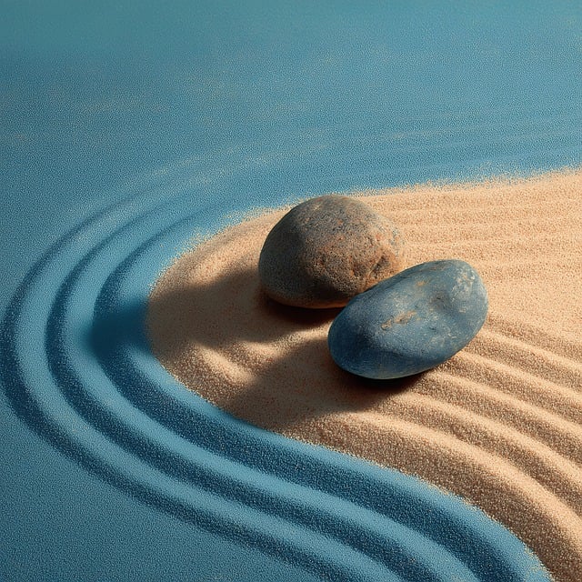 Free stone sand zen illustration