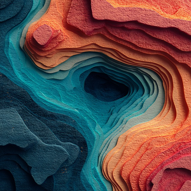 Free abstract thermal contour illustration