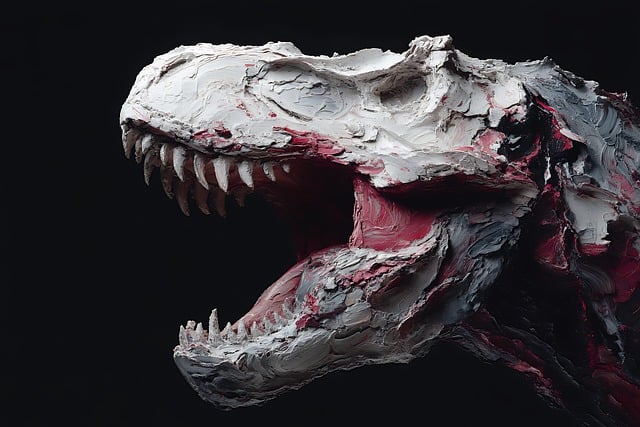 Free dinosaur trex enamel illustration
