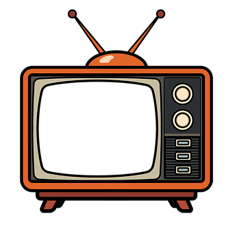 Vintage, Retro, Fernseher, Antenne