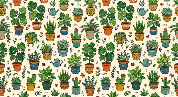 Free Pattern Plants illustration and picture