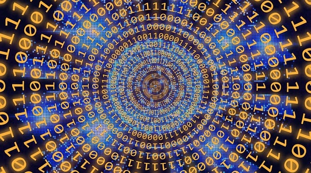 Free binary data code illustration