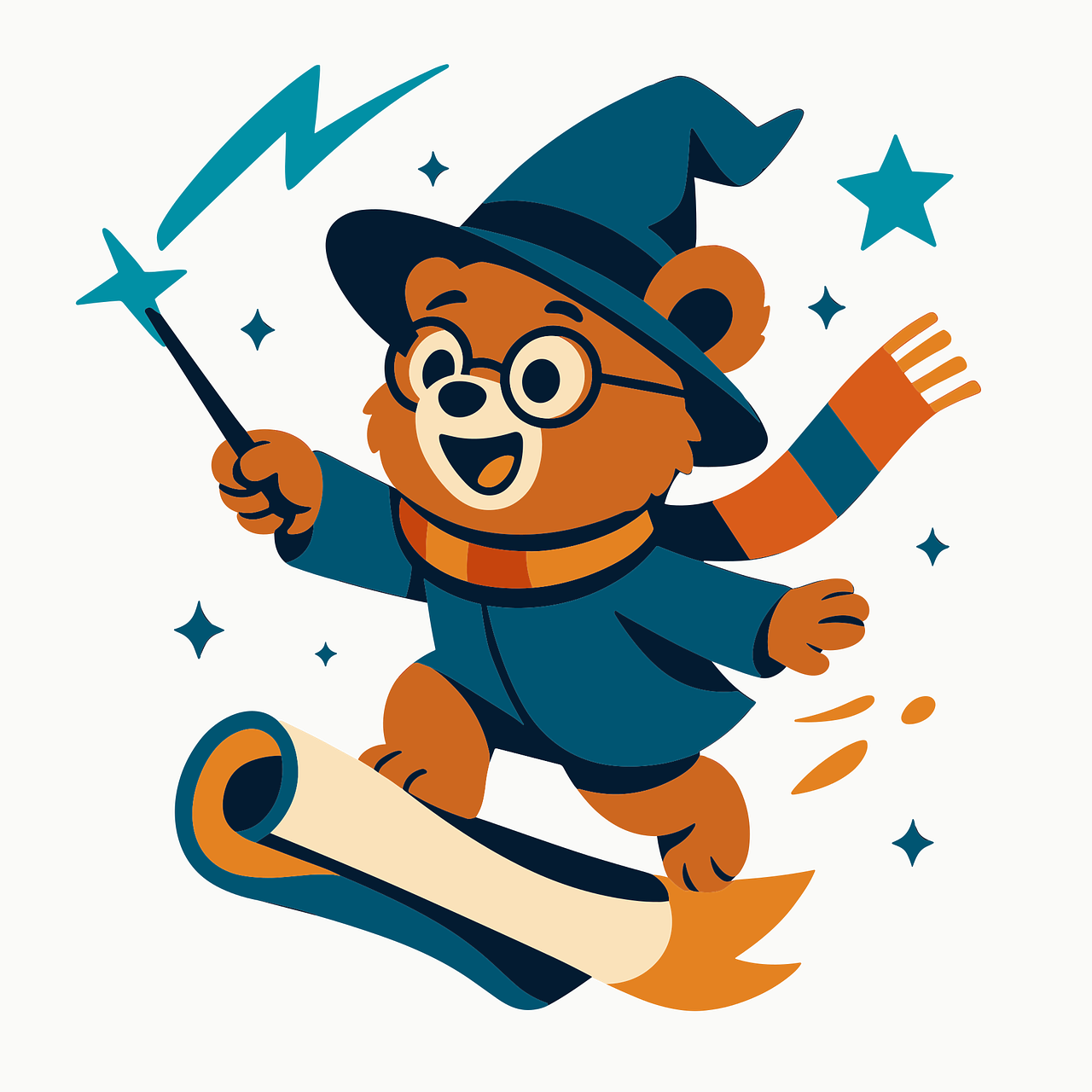 Free bear wizard magic vector