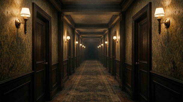 Hall, Hotel, Portas, Mistério, Ancestral