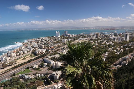 Israel, Mar, Haifa, Panorama