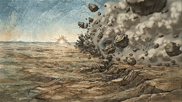 Free Rock Flying Rocks illustration and picture