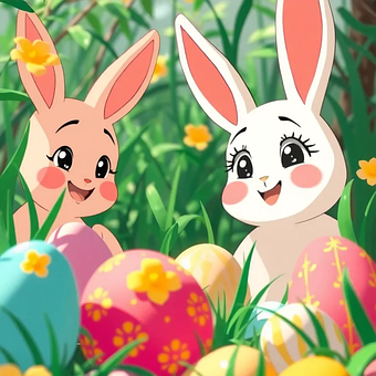 Free Easter Colorful illustration and picture