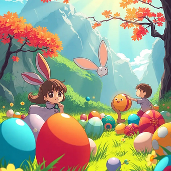 Free Easter Colorful illustration and picture