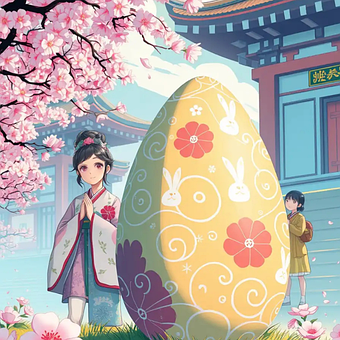 Free Easter Colorful illustration and picture
