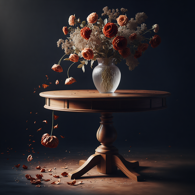 Welk, Blumen, Vase, Blütenblätter, Natur