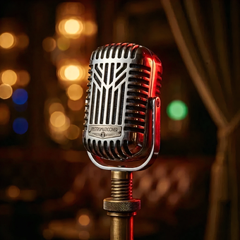 Microfone, Podcast, Ai Gerado