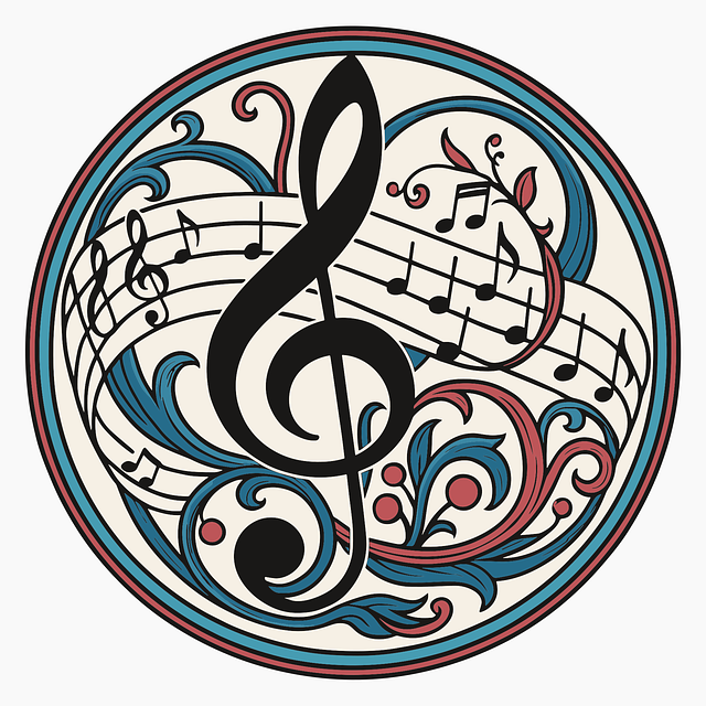 Free music clef treble vector