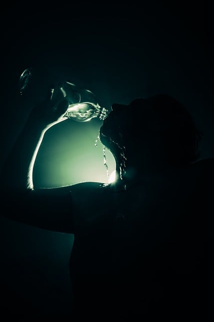 Free Silhouette Pouring Water photo and picture
